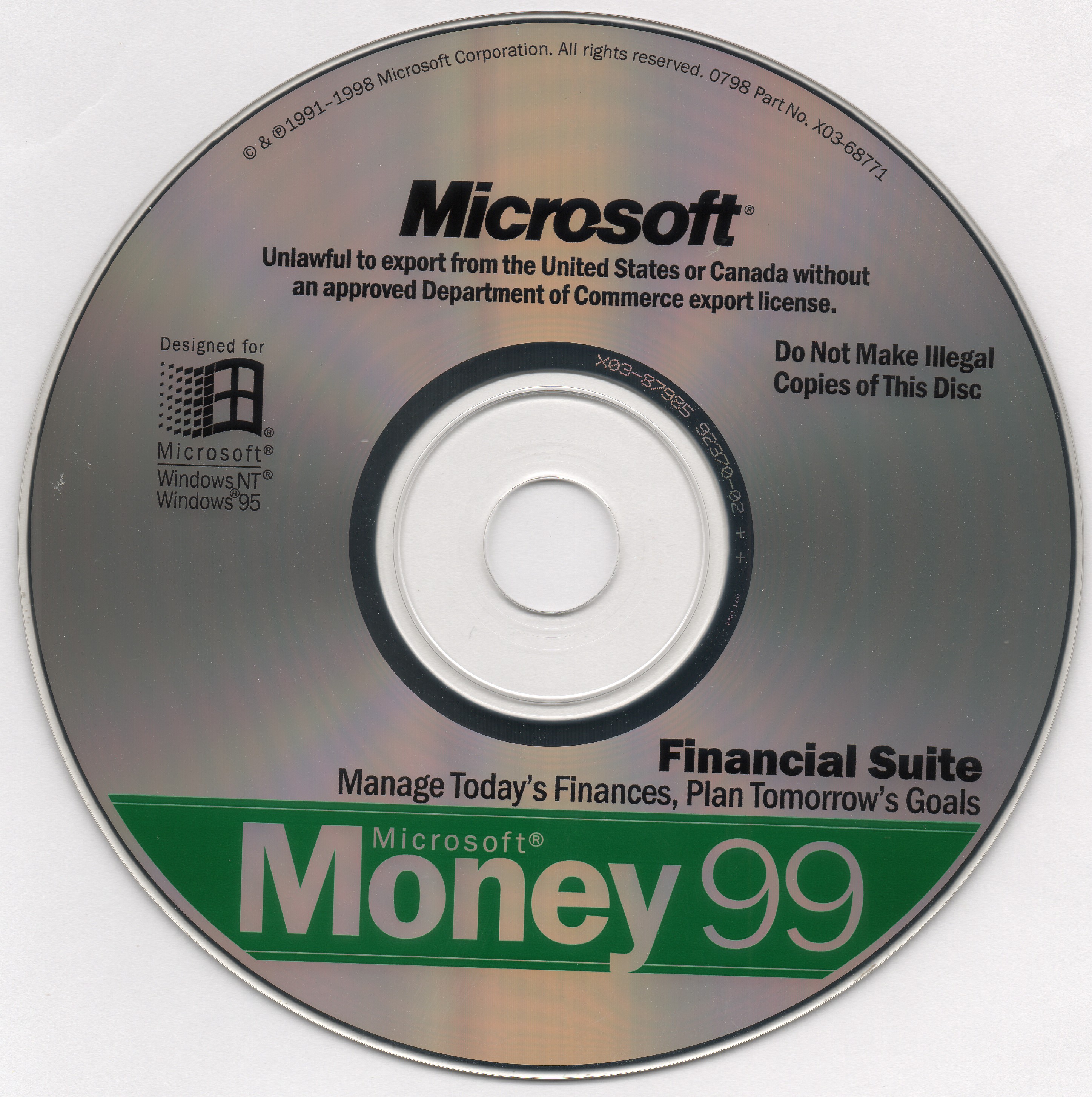 Microsoft Money '99 Financial Suite (7.0.723) [English] Microsoft